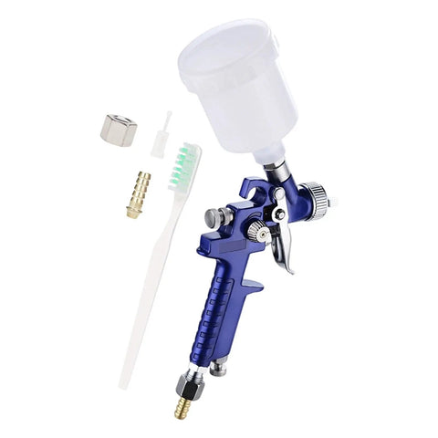Lightweight Aluminum HVLP Paint Sprayer Gun With 0.8 Mm Nozzle And Built In Mix Cup No Sweat Cleanup compact air tool and accessories.