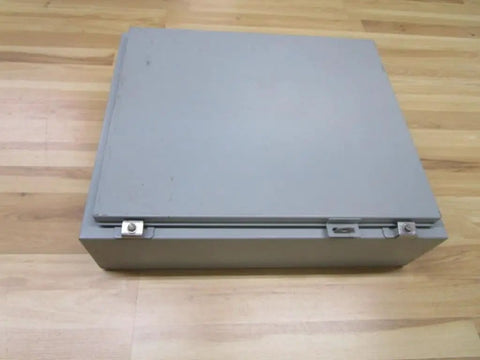 Industrial Control Panel Enclosure 1418 E6, Heavy Duty Steel Electrical Cabinet Built For Rugged Job Sites N289829, top view