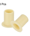 8mm ID 10mm OD Flanged Sleeve Bearing Kit POM Plastic Bushing 15mm Length Yellow 8 Pack durable for small machines DIY