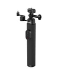 Power Grip With Built In 5000mAh Battery For Action Cameras And Phones Wireless Control Selfie Stick, black handle with phone mount