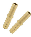 Two Brass Hose Barb Fitting Union Connector 3/16 Inch Barb To 3/16 Inch Barb Mender Splicer Joiner Coupler For Tubing Hose 2 Pack
