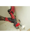Badass Brushless 12V Oscillating Multi Tool Full Setup Kit With Heavy Duty Battery Fast Charger and Sturdy Cutting Accessories in action cutting.