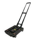 Rugged Portable Platform Cart With Folding Hand Truck For Travel And Everyday Hauling, Easy Push Cart Dolly, Durable Steel Build