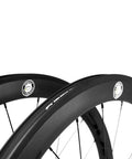 Beefy 50mm Deep Carbon Wheelset Tubeless Ready With Basalt Braking Surface EN And UCI Approved Dual Novatec Straight Pull Hubs