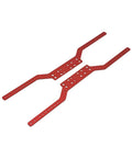 Aluminum Alloy RC Car Chassis Frame Rails For MN168 And MN78 1/12 Scale, 2 Pack Red Replacement Part for Tough Terrain Driving
