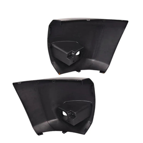 Dope Primered Black Front Bumper End Cap Kit For Chevy Silverado 1500 Models From 2007 To 2013 Pair Covers Driver Passenger Side Replacement Car Parts, pair