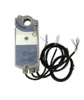 Rotary Air Damper Actuator That Runs Slick With Sweet 35 Nm Torque And Crisp Three Position Control For Zero Fuss Maintenance Plus Rock Solid Medium Pressure Performance Year Round, top view showing wires and connections.