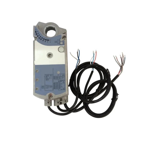 Rotary Air Damper Actuator That Runs Slick With Sweet 35 Nm Torque And Crisp Three Position Control For Zero Fuss Maintenance Plus Rock Solid Medium Pressure Performance Year Round, top view showing wires and connections.
