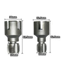 Dual Function Pipe Threading Tool For 1/2 And 3/4 Inch Pipes, Internal And External Thread Cutter, PVC And Plastic Rethread Kit