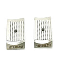 Toothed Grippers Plate For BXT3 19 Plastic Electric Strapper Banding Tool Strapping Machine Replacement Part Heavy Duty Easy Install Keeps Tension Strong Ideal Upgrade For Your Banding Setup Durable Steel Construction, two metal plates