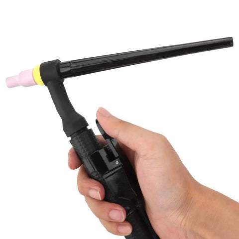 Argon Arc TIG Welder For Metal Welding, 4 Meter High Production Welding Tool, held in hand, pro-grade precision tip view