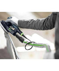 6 Inch Random Orbital Sander With Stepless Speed Control And Constant Speed Under Load EC Technology In Use On Car Surface