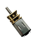 Close-up of Two Pack N20 Micro Gearbox Motor 12V D Shaft Mini Motor Reducer 12mm Gearbox 15 RPM to 4000 RPM High Torque for Robotics