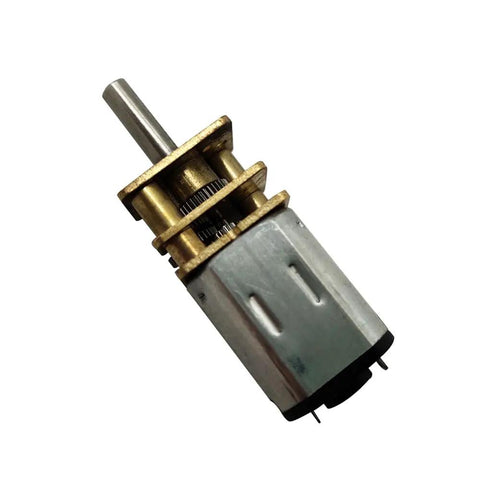 Close-up of Two Pack N20 Micro Gearbox Motor 12V D Shaft Mini Motor Reducer 12mm Gearbox 15 RPM to 4000 RPM High Torque for Robotics