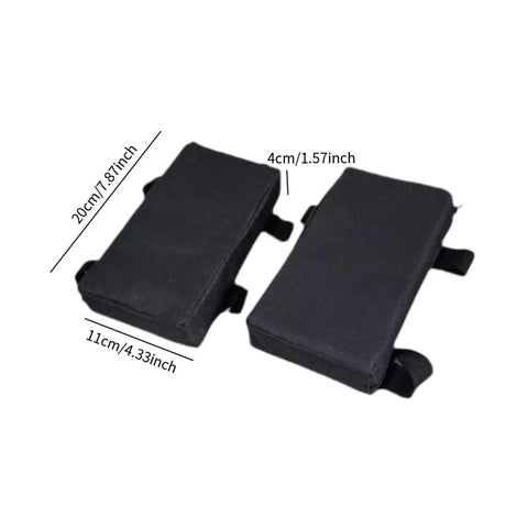 Grippy Ergonomic Shoulder Pad For Hack Squat Machine Non Slip Comfort Cushion set, black, 20x11x4 cm, gym equipment attachment