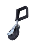 4 Inch Spring Loaded Wheel Caster Built To Last Heavy Duty Gate Accessory For Doors With Rugged Steel Bracket And Double Ball Bearings