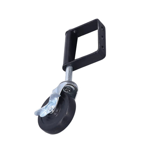 4 Inch Spring Loaded Wheel Caster Built To Last Heavy Duty Gate Accessory For Doors With Rugged Steel Bracket And Double Ball Bearings