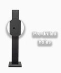 Heavy Duty EV Charger Holder Outdoor Rain Ready Waterproof Cable Protection Box Galvanized Steel Wall Mount with pre-drilled holes