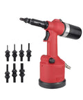 Red Rivet Nut Gun Kit Set Hydraulic Pneumatic Riveter For M3 To M12 Automatic Rivnut Tool Air Riveting Machine with attachments