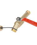 Lead Free Brass Water Heater Drain Valve With Full Port Design Three Quarter Inch MIP To Three Quarter Inch Garden Hose Thread