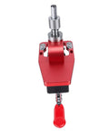 Rock Solid 35Mm Concealed Hinge Drilling Jig With Quick Grip Positioning For Cabinet Installation and Furniture Assembly Machined From Heavy Duty Aluminum Alloy close-up view.