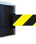 Built Tough Pro Grade Wall Mounted Retractable Barrier System With Braking Belt for slow safe retraction and locking belt end