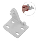 Heavy Duty Metal Refrigerator Door Hinges For Fridges And Coolers With Hardcore Steel Joints and light gray metal hinge part