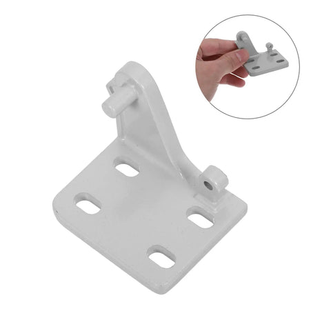 Heavy Duty Metal Refrigerator Door Hinges For Fridges And Coolers With Hardcore Steel Joints and light gray metal hinge part