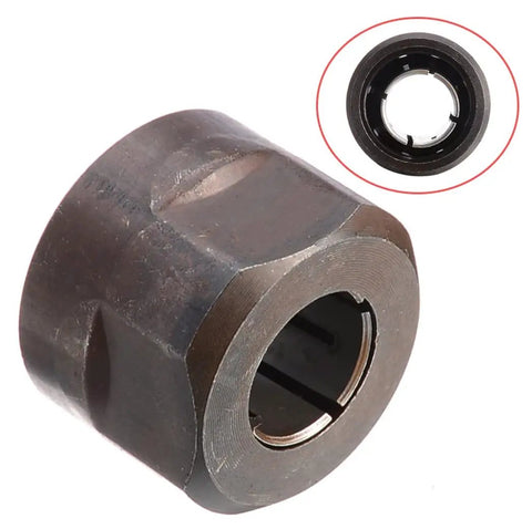 Metal 13mm Half Inch Collet Nut For Plunge Router Built To Last Black Replacement Part Non OEM Quality 22.5x27mm Precision Fit
