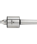 Side view of Built Tough MT2 Live Center 2MT 60 Degree Morse Taper for Milling and Lathe Work, hardened steel, 61-65 HRC, triple bearing design