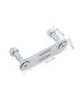 Four Piece Roller Skate Repair Parts Kit With Five Metal Plates And Mounting Hardware For Recreational Quad Skating Shock Cushion Set 20mm Fits Most Setups For All Skill Levels showing metal plate with bolts