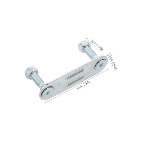 Four Piece Roller Skate Repair Parts Kit With Five Metal Plates And Mounting Hardware For Recreational Quad Skating Shock Cushion Set 20mm Fits Most Setups For All Skill Levels showing metal plate with bolts