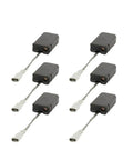 Six Pack 51017mm Motor Carbon Brushes For Common Angle Grinders Replacement Repair Kit visible in a set of six black pieces