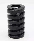 Heavy Duty Black Die Mold Compression Springs Made From Tough Alloy Steel For Industrial Stamping Projects With Exact 65mm Length And 20Mm Outer Diameter Fit, showing a side view.
