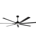 120 Inch Ceiling Fan With Lights For Large Commercial Spaces And Industrial Shops, Heavy Duty Outdoor Covered Area Fan Delivering Up To 24,000 CFM Of Powerful Airflow, Built For Big Open Rooms, black blades