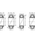 Technical diagram of Beefy Round Bore Disc Harrow Bearing Replacement For 210 And 215 Tractors Aftermarket Heavy Duty Fit