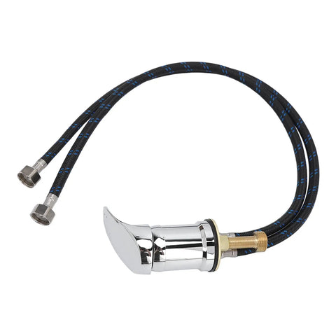 Commercial Grade Barbershop Shampoo Basin Faucet Mixing Valve featuring slick ceramic drip free control and go anywhere flex hose.