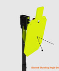 AR500 Steel Target System Complete Kit With 12 Inch By 20 Inch Silhouette Target And Two By Four Stand Mount Kit Height Adjustable Easy