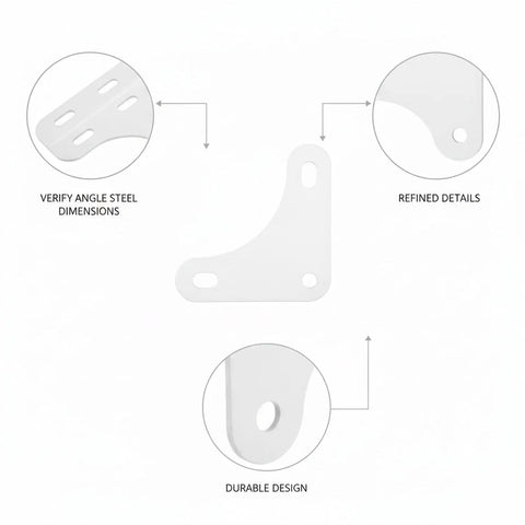 Solid White Steel Shelf Brackets for Garage and Warehouse Storage Built Tough for Standard Angle Profiles Securely Support Racks