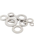 200 Piece Carbon Steel Nickel Plated Spring Lock Washers Assortment Kit M3 To M12 Pro Grade For Heavy Duty Everyday Use Delivers Stable Load Distribution And Consistent Tightness On Any Fastener, assorted nickel plated washers