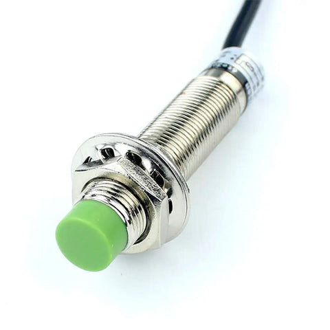 Capacitive Proximity Sensor Switch M12 5mm Adjustable Sensing Distance For Metal Plastic Glass Wood PNP No Detects Multiple Materials