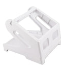 White Thermal Printer Stand With Storage For 4x6 Label Rolls Removable Bracket Holds Shipping Labels Folding Labels And Roll Stickers