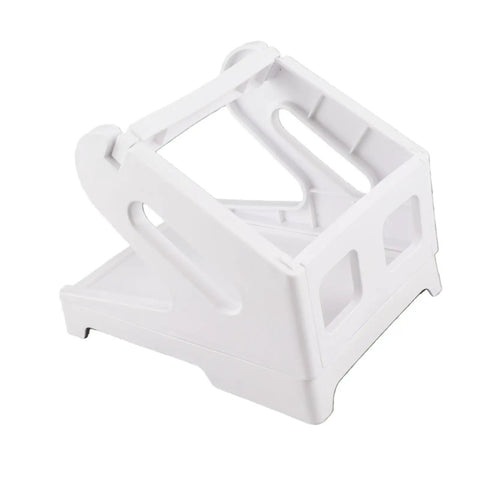 White Thermal Printer Stand With Storage For 4x6 Label Rolls Removable Bracket Holds Shipping Labels Folding Labels And Roll Stickers