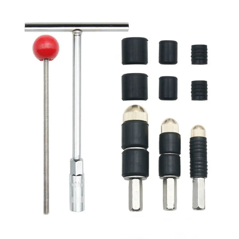 Water Stop Needle Kit With Stainless Steel Pipe Tool For Quick DIY Plumbing Fixes At Home Or Outdoors, Complete Repair Kit Including Wrench Extractor Tubes And Spare Rubber Sleeves, shown with components.
