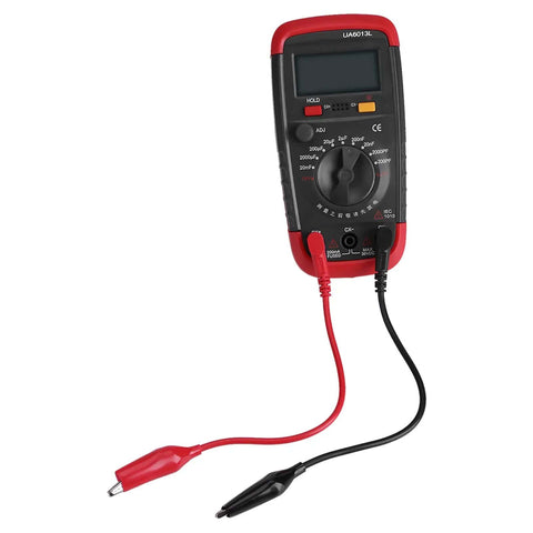 Capacitance Meter Multimeter For Capacitors 0.1pF To 20000uF With LCD Backlight And Safety Jacket 1999 Digit Display Real Pro Capacitor Tester