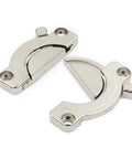 Sturdy Zinc Alloy Cabinet Hinges Table Connector For Furniture No Fuss Install With Screws Lightweight Desk Bracket Close-up