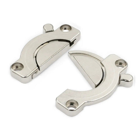 Sturdy Zinc Alloy Cabinet Hinges Table Connector For Furniture No Fuss Install With Screws Lightweight Desk Bracket Close-up