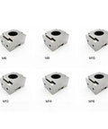 Solid Heavy Duty 2 Pack Ok Fixture Wedge Expansion Clamping Block Precision Cnc Machining Portable Center Aluminum Alloy Industrial Vice Model Crafts And Tools, six metal blocks in various sizes.