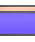 Auto Darkening Welding Lens 2x4 Size Shade 11 With 4C Optics, rectangle shape, black frame, purple lens, suitable for helmets