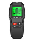 7 in 1 Smart Stud Finder Wall Scanner with LCD Display, ergonomic design, black plastic casing, LED backlit screen